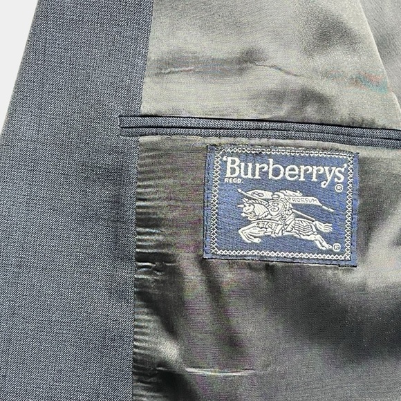 Burberrys Vintage Burberry 100% Wool 2-Piece Suit Navy - Picture 7 of 16